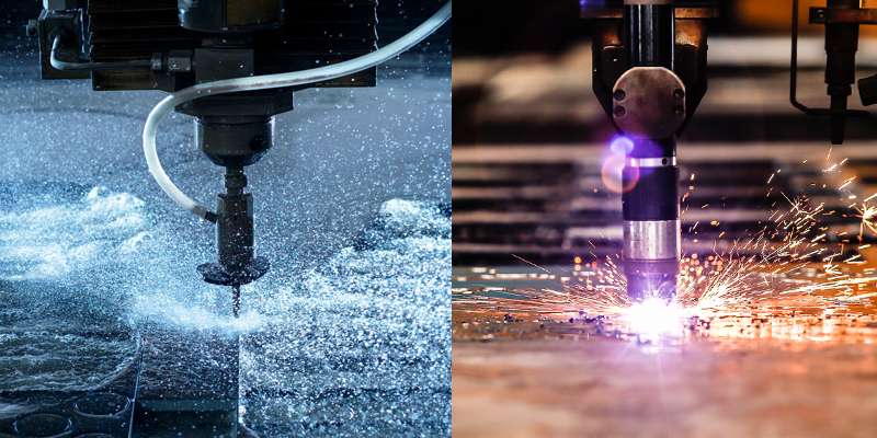 plasma and waterjet cutting serve different precision and material requirements