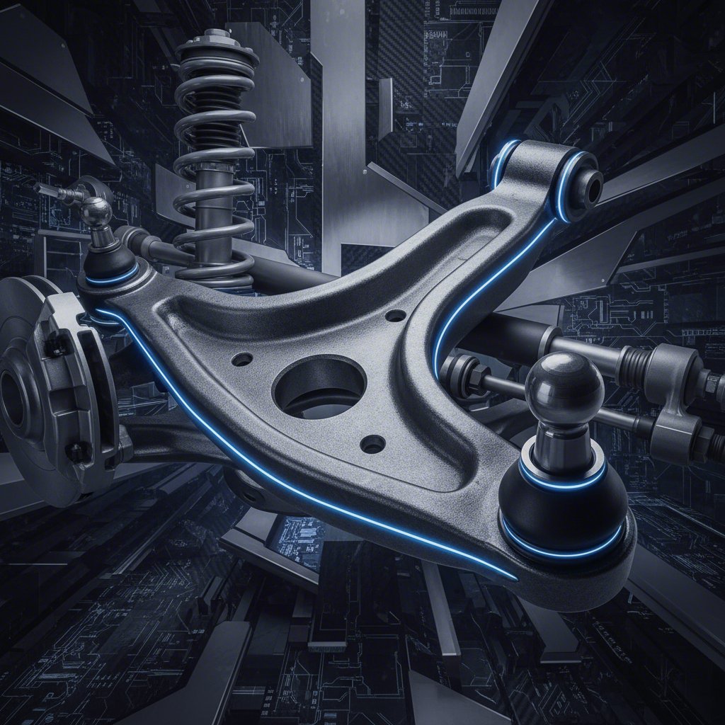 Replace a Ball Joint in a Stamped Steel Arm? Read This First diagram of a stamped steel control arm and ball joint assembly