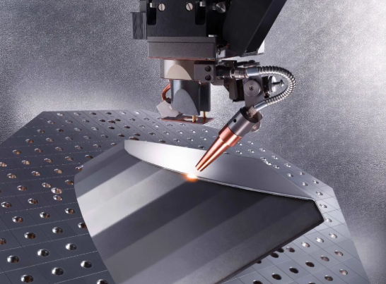 quality inspection station with precision measuring tools for laser cut metal parts verification