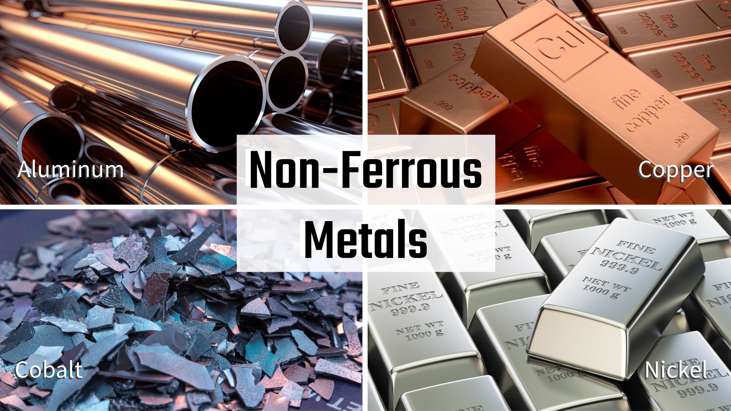 common non ferrous metals used in modern manufacturing