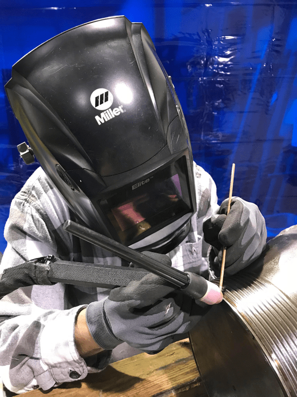 gtaw used on thin tubing stainless steel and aluminum parts