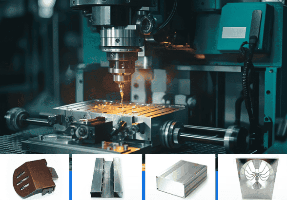 proper cutting tool engagement with aluminum showing clean chip formation during cnc machining