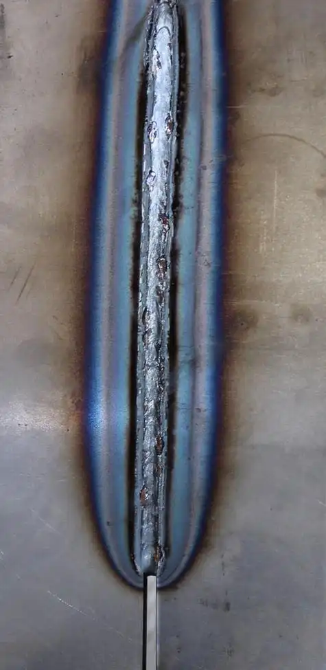 mig wire gas and consumables prepared before setup