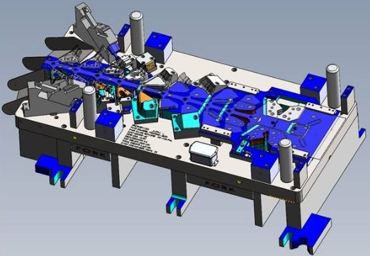 a fully automated progressive die stamping cell with servo feed in die sensors and scrap removal for lights out production