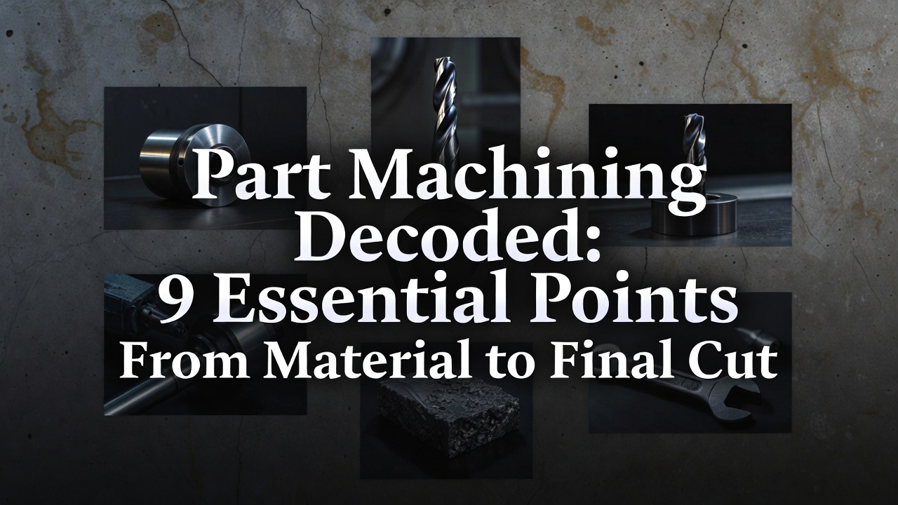 Part Machining Decoded: 9 Essential Points From Material to Final Cut