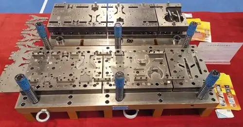 progressive die stations showing sequential metal forming operations