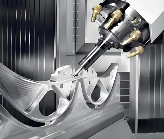 multi axis cnc milling machine capable of complex geometric cutting operations
