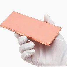 copper metal forms and measuring tools used for density and weight estimation