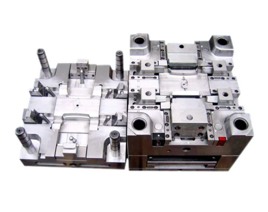 complete stamp die cutter setup with machine dies stamps and finished paper crafts