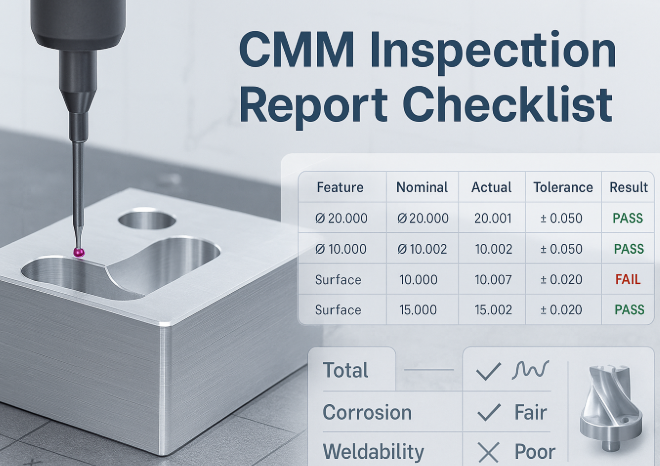 cmm inspection verifies dimensional accuracy of precision stamped parts