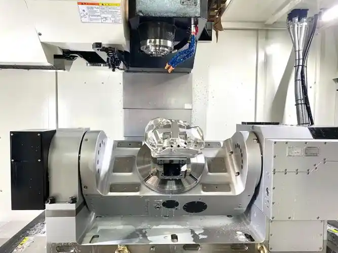 modern cnc milling machine crafting precision components in an advanced manufacturing facility
