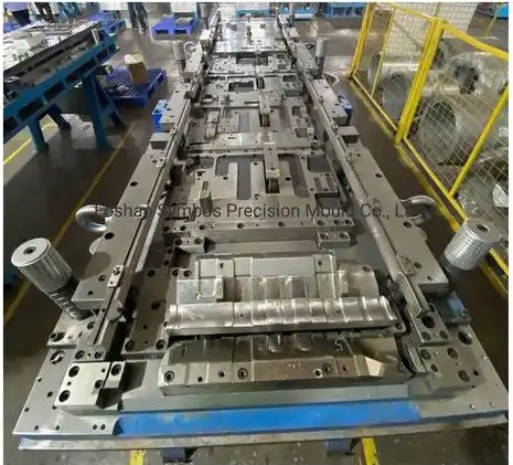 precision stamping die system transforming sheet metal into complex components