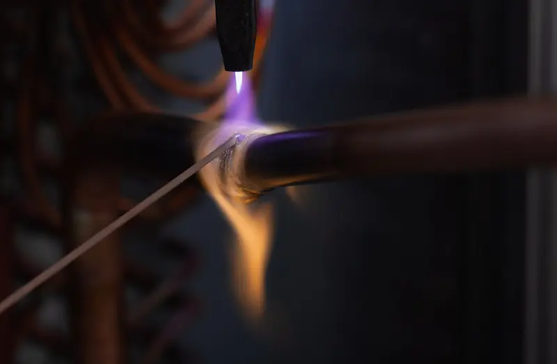 brazing joins metal with a melted filler while the base metals stay solid