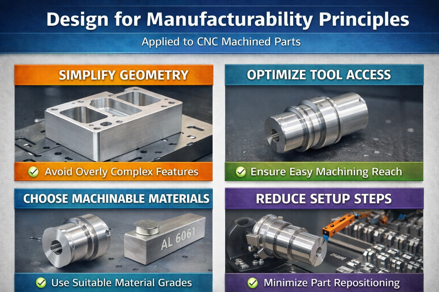 design for manufacturability principles applied to cnc machined parts