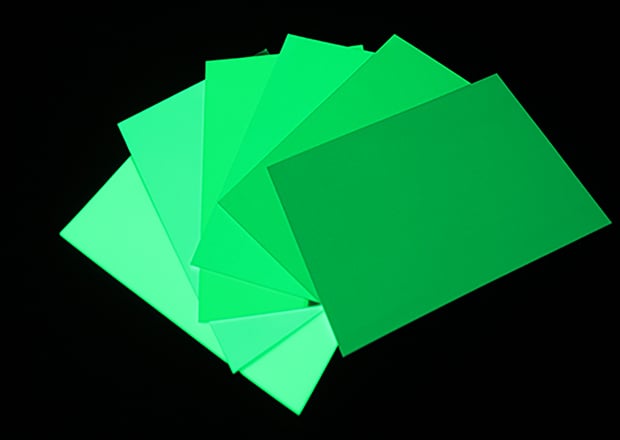A Supplier's Guide to the Different Thicknesses and Grades of Photoluminescent Sheet