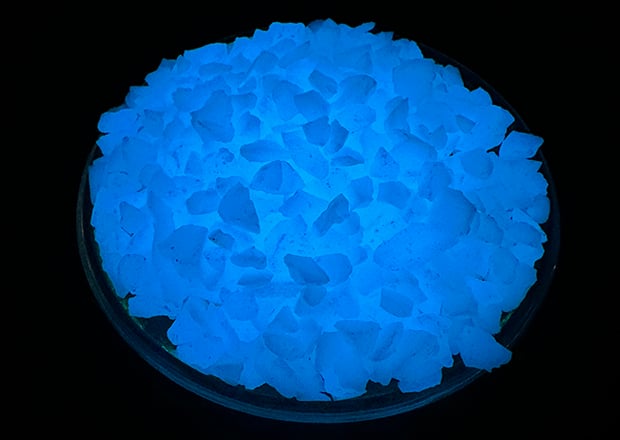 Sky Blue Photoluminescent Gravel