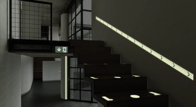 Luminous Coating for Building Fire Escape Routes: 