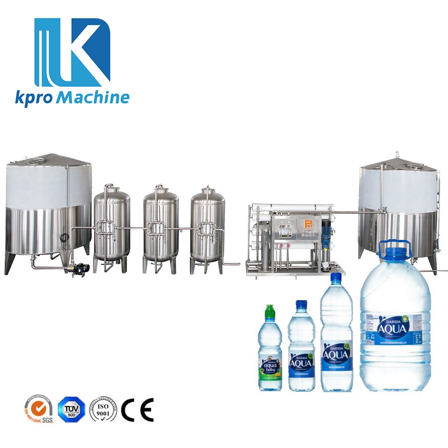 úpravna pitné vody s reverzní osmózou prvního stupně o výkonu 8000 l/h