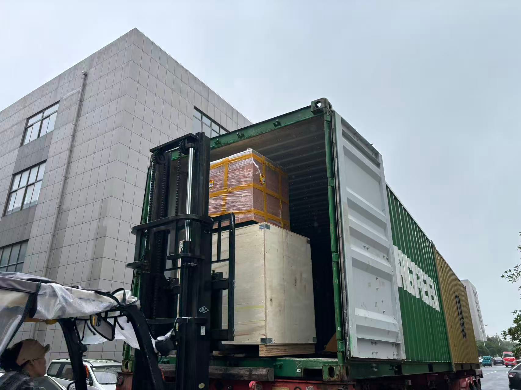 Shipment to Costa Rica: PET Preforms and Air Compressor Loaded into a 20-Foot Container