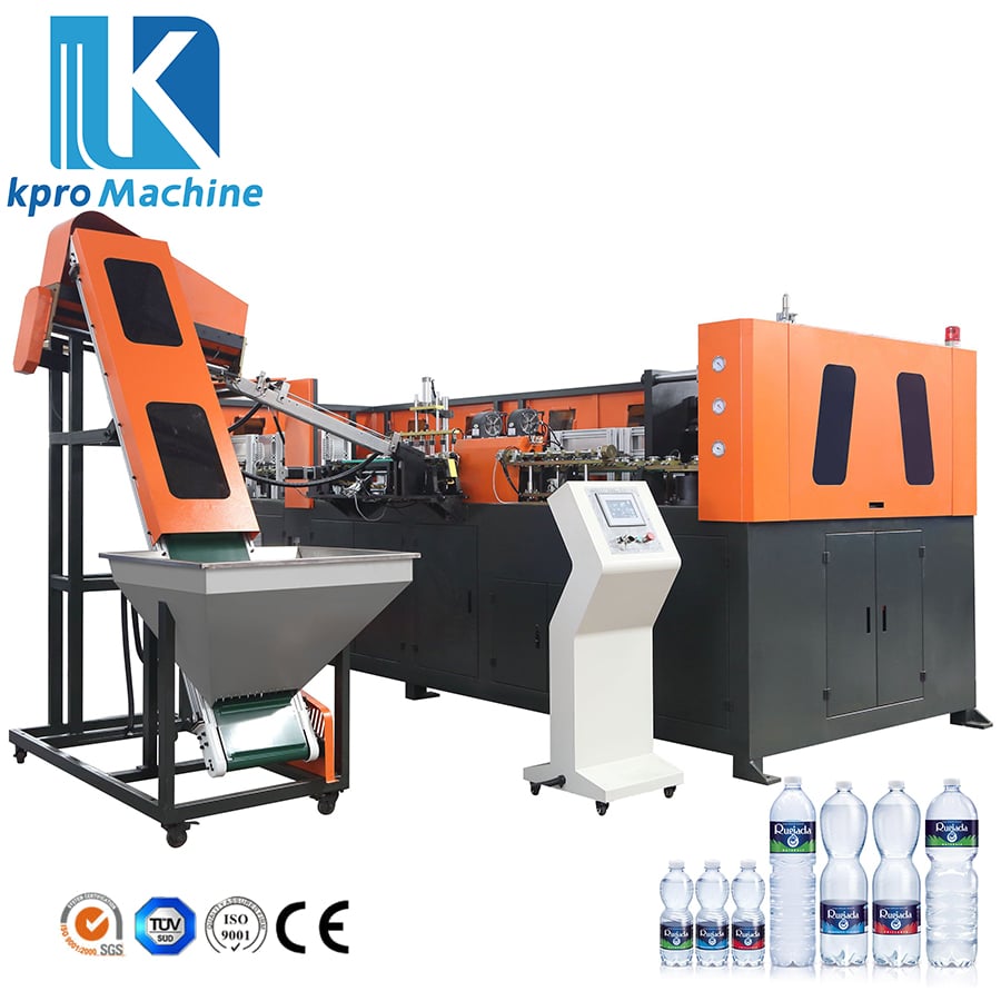 Full Automatic 4 Cavity 4000BPH PET Plastic Bottle Blow Molding Machine