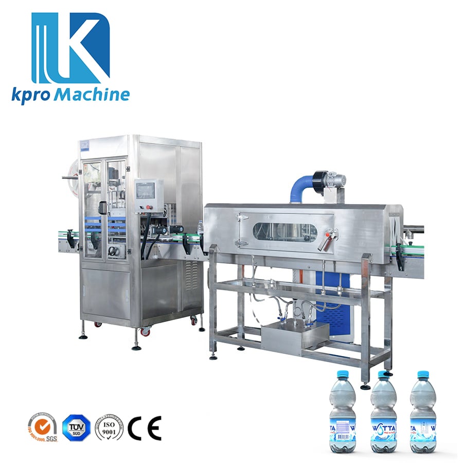 Tam Otomatik PVC Kılıf Etiket Isıtma Büzme Etiketleme Makinesi