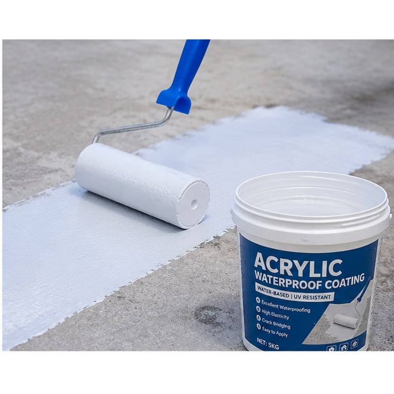 Recubrimiento impermeabilizante decorativo de acrílico de alto contenido en sólidos CF-300 para techos expuestos