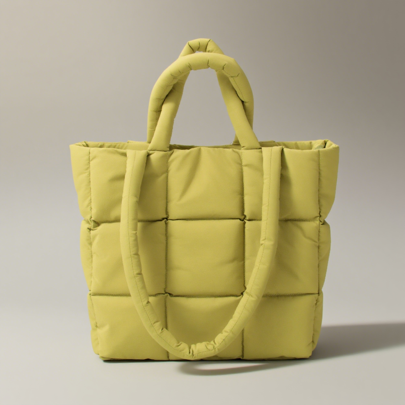 puffy tote bag
