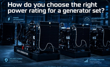 How do you choose the right power rating for a generator set?