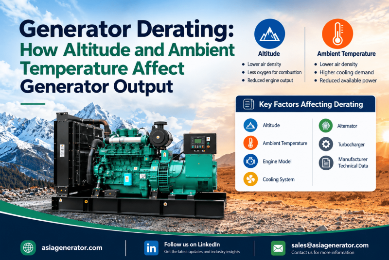 Generator Derating: How Altitude and Ambient Temperature Affect Generator Output