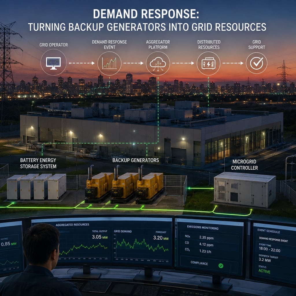 From Backup to Power Plant: How Demand Response Is Changing Generator Duty Cycles