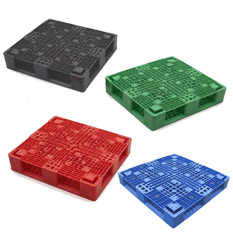 European Tray | Original Factory HUADU  Custom Cheap High-quality Durable Industrial 4-Way Warehouseflat Ground Use Grid Plastic Pallet For Stacking/Shelving/Flat Use  T33