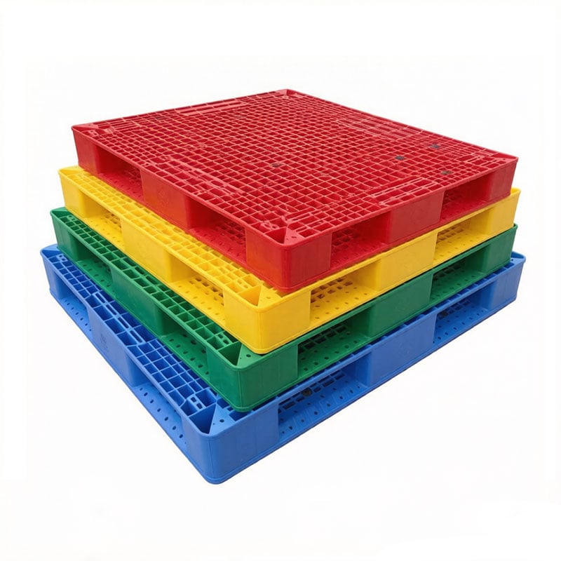 European Tray | Original Factory HUADU  Custom Cheap High-quality Durable Industrial 4-Way Warehouseflat Ground Use Grid Plastic Pallet For Stacking/Shelving/Flat Use  T32
