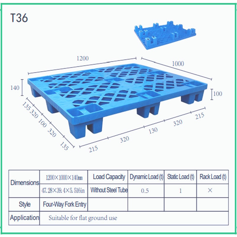  European Tray |The lightweight nine-corner grid pallet is suitable for use on flat surfaces  T36