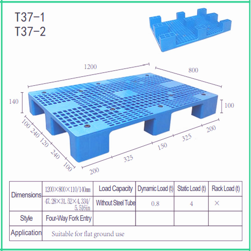  European Tray |The lightweight nine-corner grid pallet is suitable for use on flat surfaces  T37-2