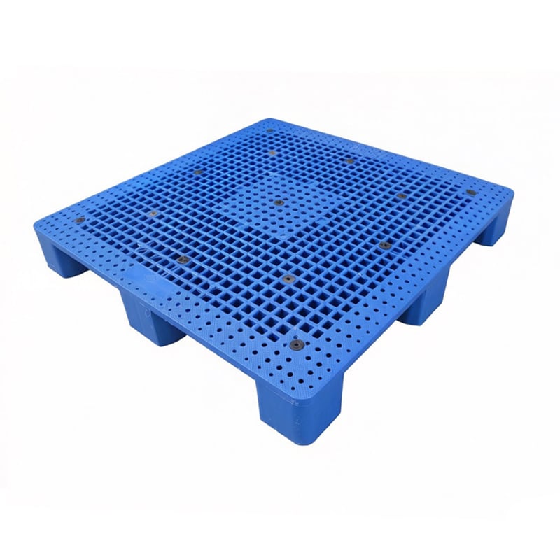 Single-sided Flat European Plastic Pallets, Suitable for Use on Flat Ground 1100*1100*140mm T26