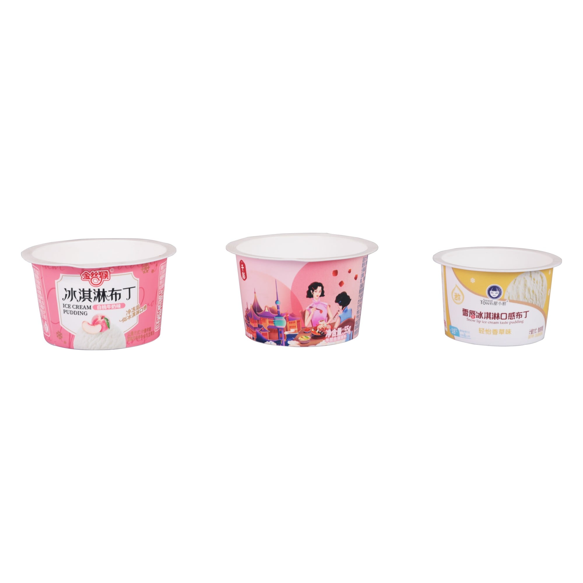 In-mold Labeling of Bulk Small-capacity Pudding Plastic Cups
