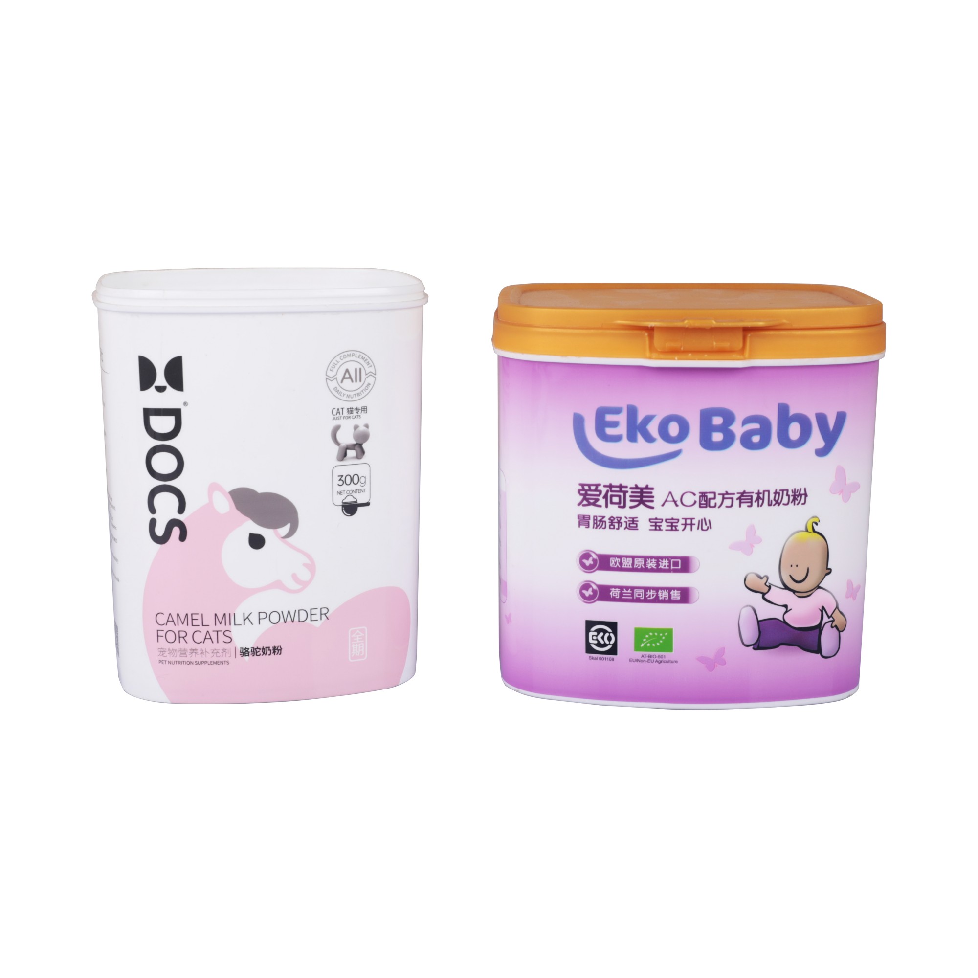 300g Infant Formula Milk Powder Can with In-Mold Label for Food Grade