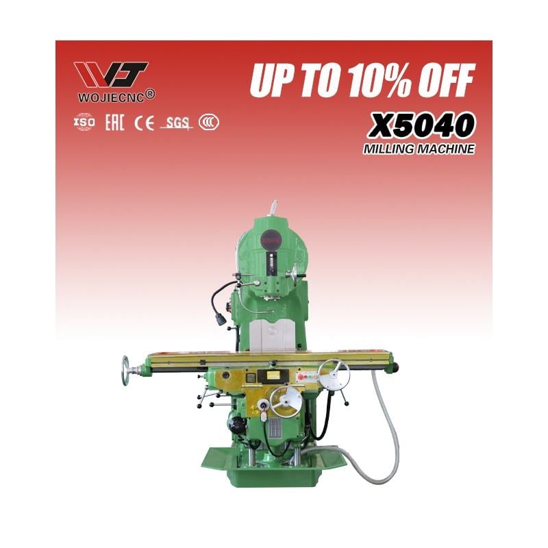 High Quality X5040 Manual Vertical Milling Machine 3 Axis Milling Equipment for Metal for Manufacturing Plants