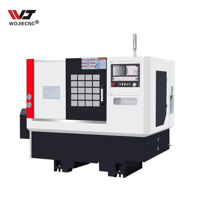 Precision WOJIE Automatic Horizontal Single Spindle Medium Duty WJ6340 Slant Bed 2-Axis CNC Lathe Machine