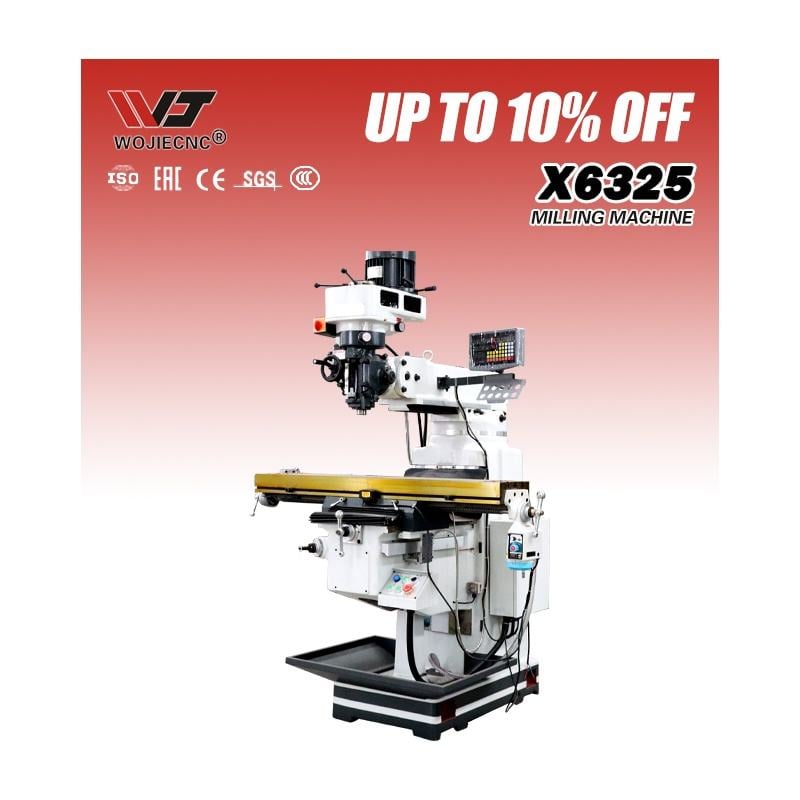 High Performance Milling Machine X6325 Vertical Turret Milling Machine with Spindle NT40 ISO40