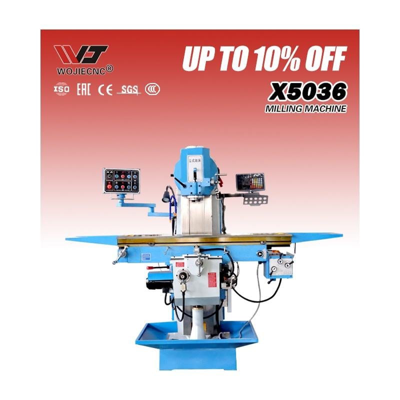 X5036 High Precision Manual Heavy Duty Large Vertical Knee Type Milling Machine Price