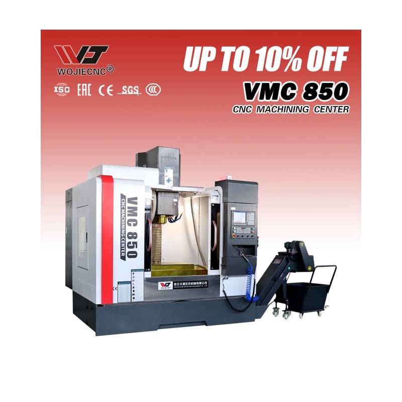 What factors influence long-term accuracy in a vertical machining center?