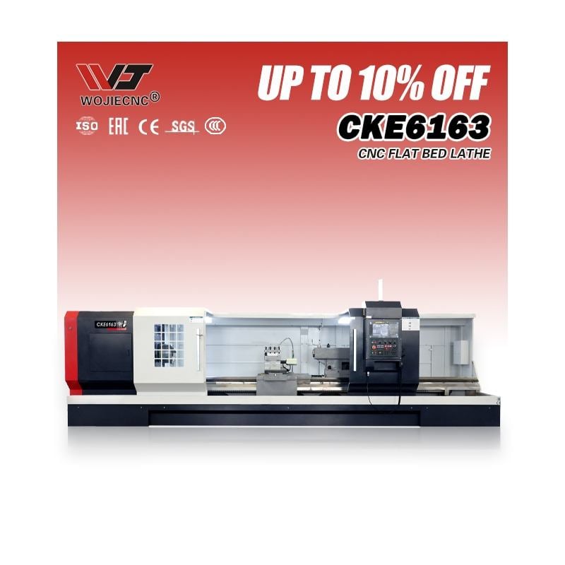 Horizontal Turret Lathes Cnc Lathe Tools CKE6163 Cnc Flat Bed Type Metal Cnc Lathe