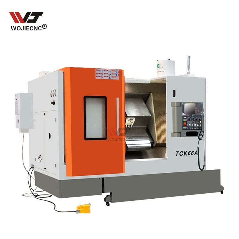 TCK66A High Rigidity Flat Bed CNC Lathe Machine 2 Axis for Precision Machining