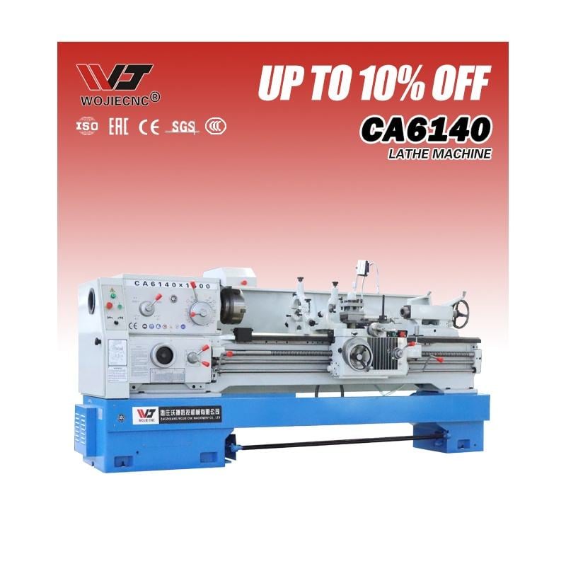 CA6140/CA6240 Precision Horizontal Lathe Machine 220V New Light-Duty Horizontal with Strong Cutting Force Motor Metal Processing