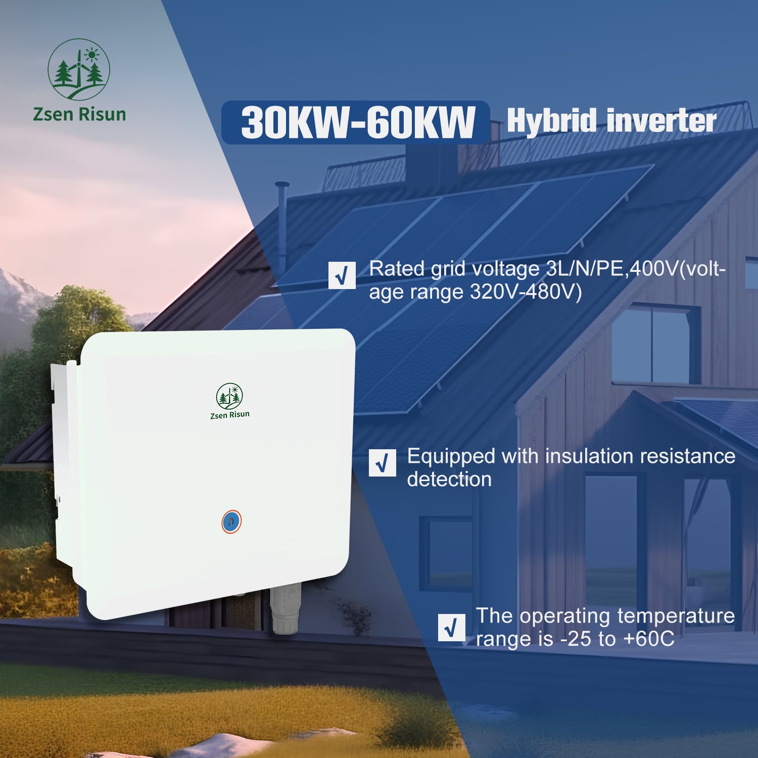 Three-phase photovoltaic inverter 10-25kW