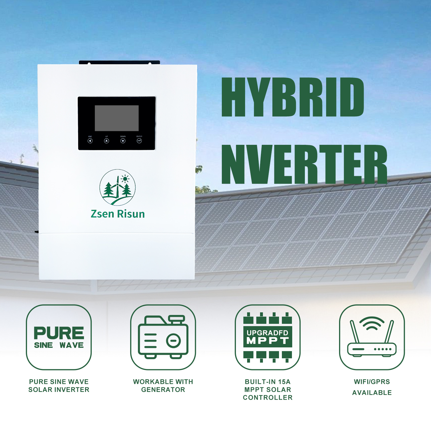 Single-phase hybrid inverter 4-10.2kW (off-grid)