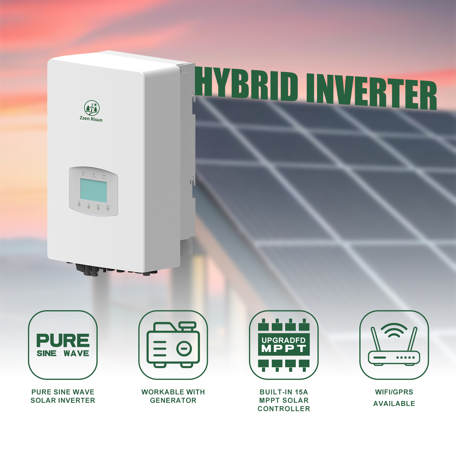Single-phase hybrid inverter 3-6kW (grid-connected)