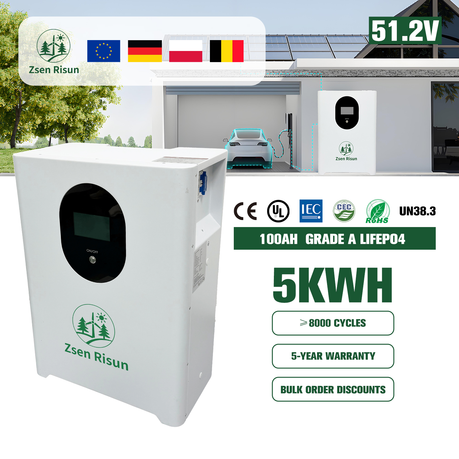 Household energy storage battery