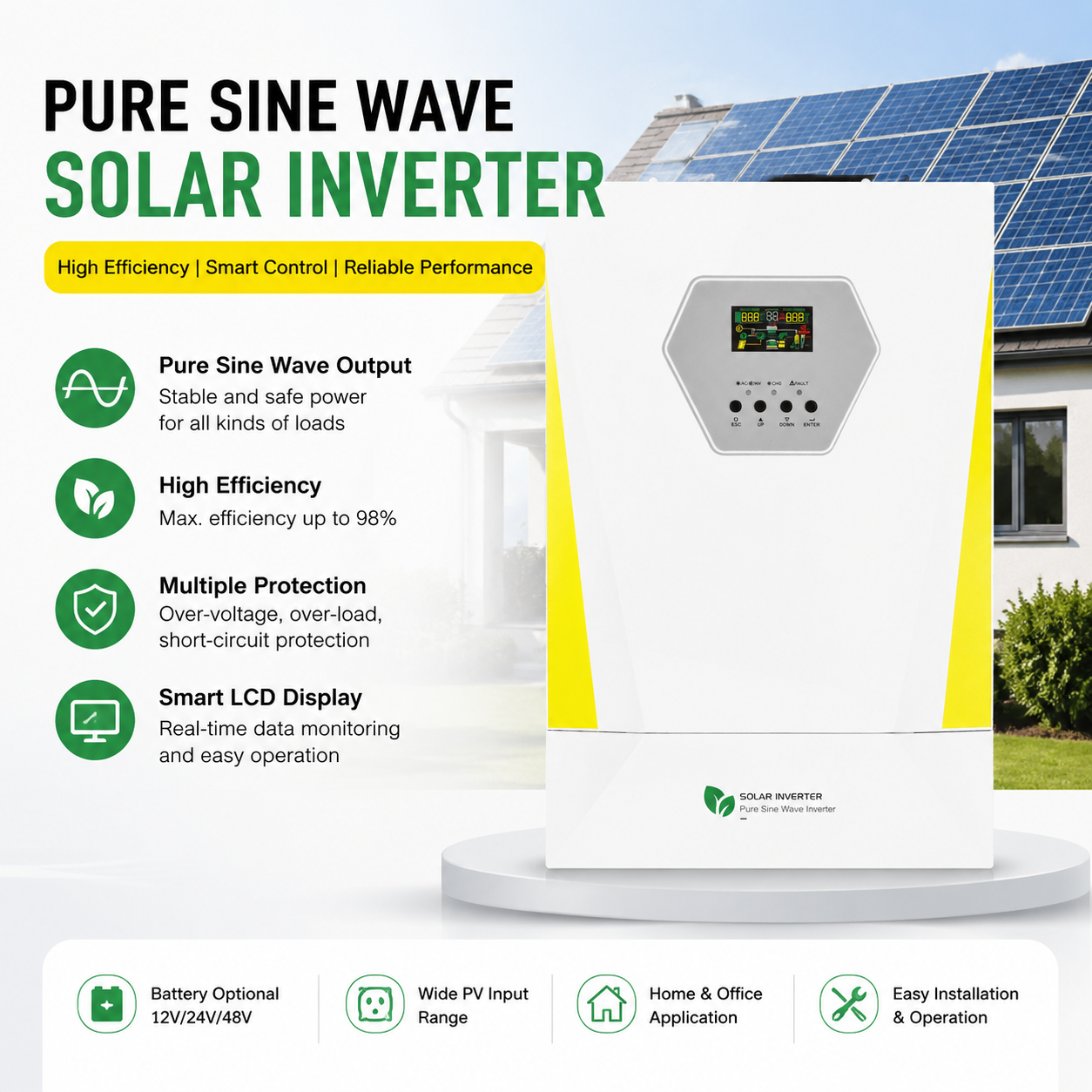 Single phase off grid 6kw 11kw inverter